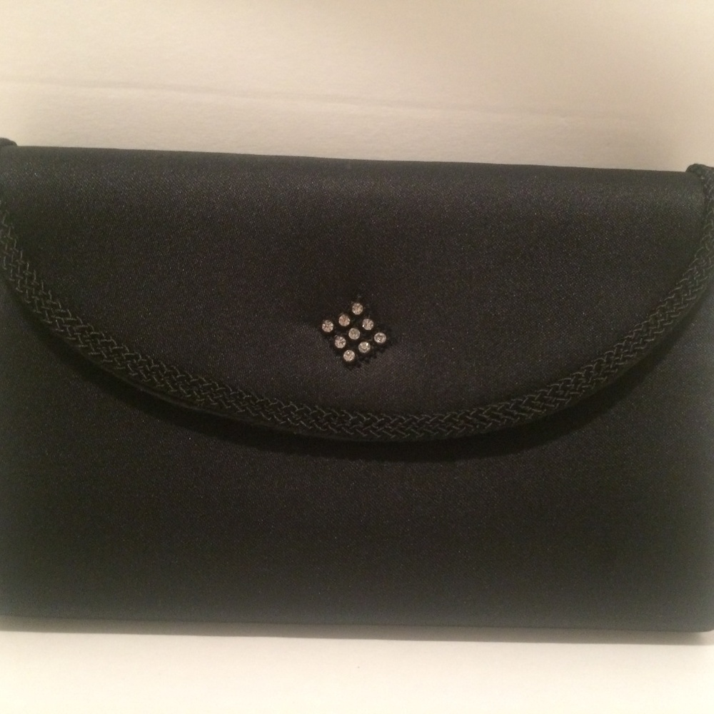 Satin Clutch Evening Purse Embellished La Regale